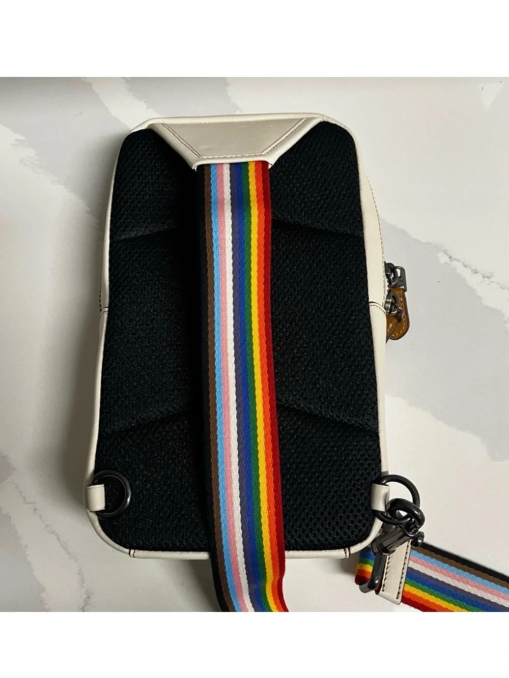 Limited Edition Coach Sullivan Crossbody Bag in Signature White Pride Canvas - Picture 2 of 3